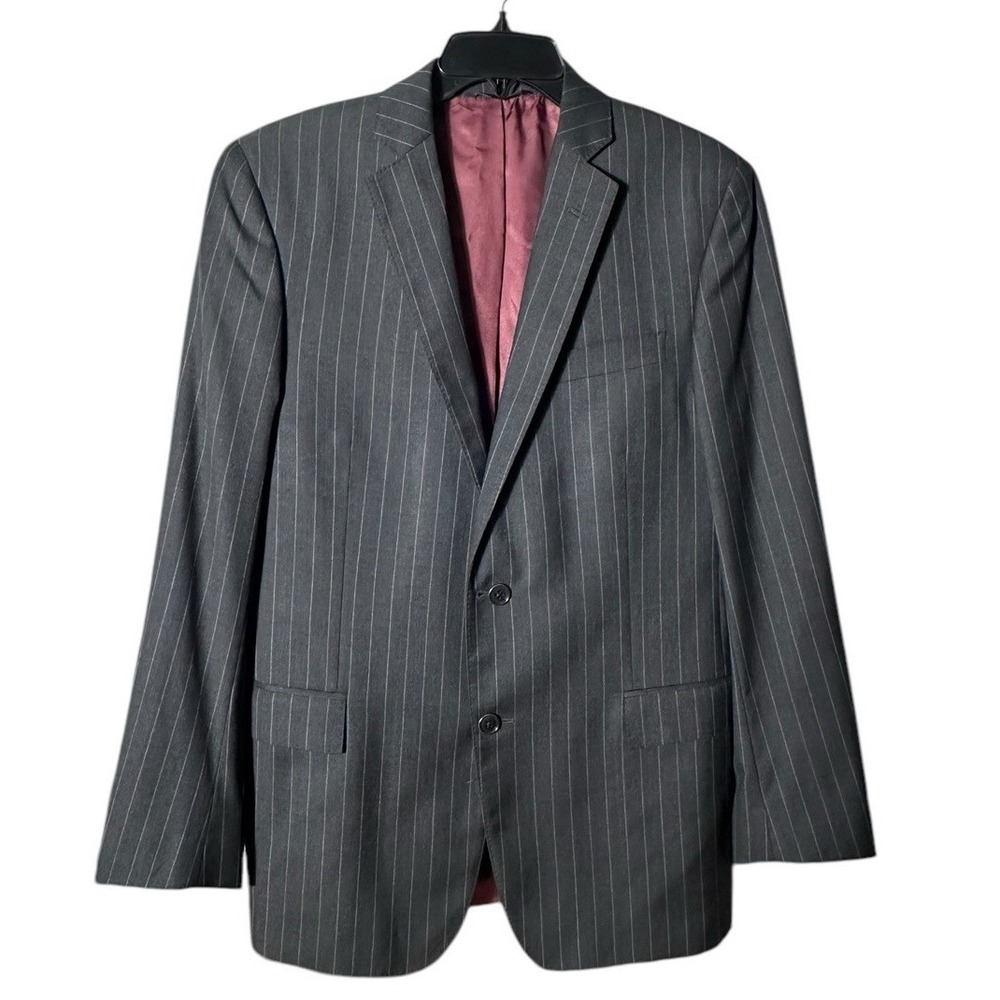 Brooks Brothers Vitale Wool Brooksgate Regent Gray Blazer Jacket Mens 40R #F5-5